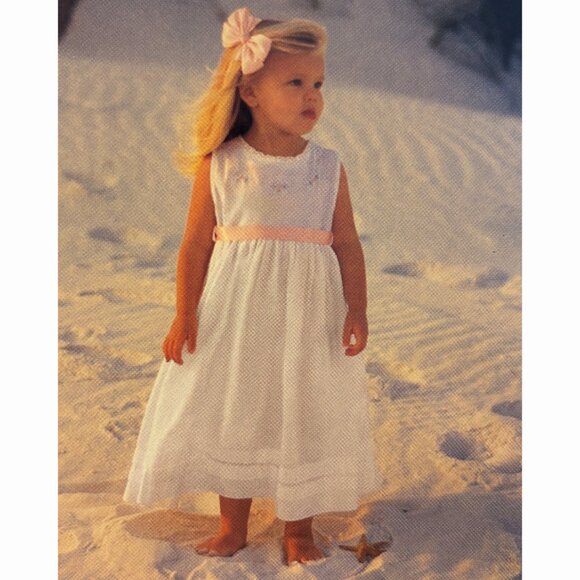 GORGEOUS Vintage Toddler Girl's Day Gown Portrait Dress Slip Size 2 Boutique NWT - Picture 9 of 9